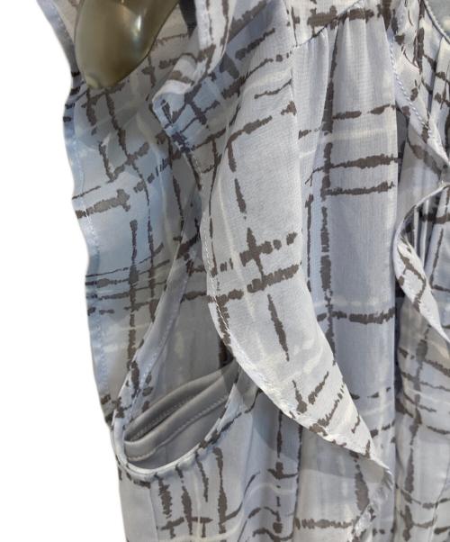 Snidel（スナイデル）Snidel (スナイデル) Sustainaサスティナフリルワンピ　SWFO242006 ブルーの古着・服飾アイテム