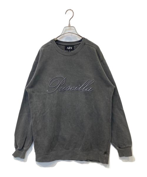 A24（エー24）A24 (エー24) PRISCILLA CREWNECK グレー サイズ:Mの古着・服飾アイテム