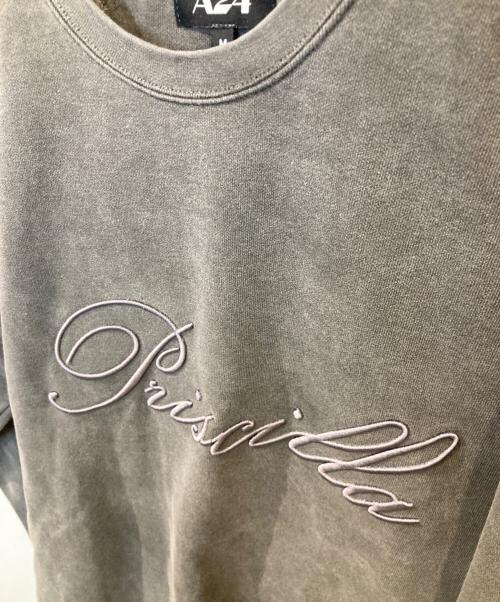 A24（エー24）A24 (エー24) PRISCILLA CREWNECK グレー サイズ:Mの古着・服飾アイテム