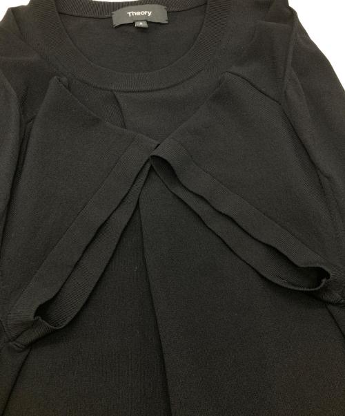 theory（セオリー）theory (セオリー) 半袖ニットワンピース 01-1105743 ブラック サイズ:Sの古着・服飾アイテム