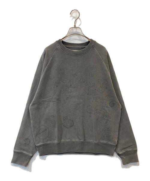 Parks Project（パークス プロジェクト）Parks Project Limited Edition Graffiti Pigment Sweat リミテッド エディション グラフィティ ピグメント スウェット PP24AW-YY001 グレー サイズ:M 未使用品の古着・服飾アイテム