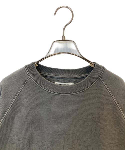 Parks Project（パークス プロジェクト）Parks Project Limited Edition Graffiti Pigment Sweat リミテッド エディション グラフィティ ピグメント スウェット PP24AW-YY001 グレー サイズ:M 未使用品の古着・服飾アイテム