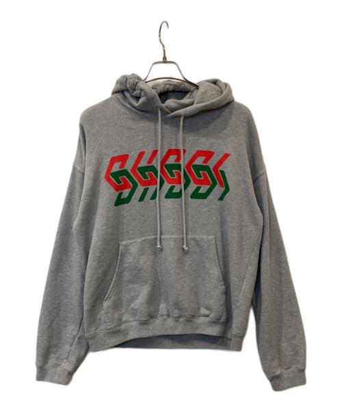 GUCCI（グッチ）GUCCI (グッチ) チェーンロゴパーカー 715911 XJEUM グレー サイズ:Mの古着・服飾アイテム