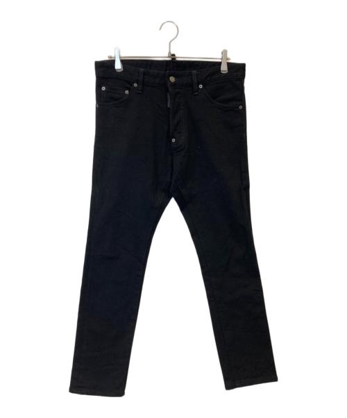 DSQUARED2 BLACK BULL（ディースクエアード ブラック ブル）DSQUARED2 BLACK BULL (ディースクエアード ブラック ブル) Cool Guy Jean クールガイジーンズ S71LB1350 S30564 ブラック サイズ:48の古着・服飾アイテム