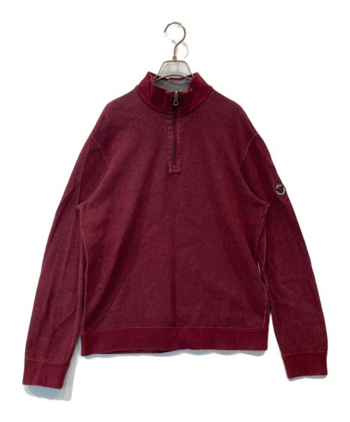 POLO RALPH LAUREN（ポロ・ラルフローレン）POLO RALPH LAUREN (ポロ・ラルフローレン) ハーフジップスウェット レッド サイズ:FREEの古着・服飾アイテム