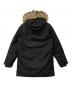 POLO RALPH LAUREN (ポロ・ラルフローレン) ファー付ダウンジャケット ブラック サイズ:M：27000円
