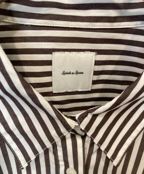 Spick and Span（スピック＆スパン）Spick and Span (スピック＆スパン) 50コットンオーバーシャツ 25050200223340 ブラウン サイズ:FREE 未使用品の古着・服飾アイテム