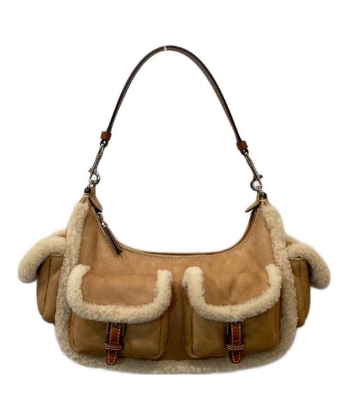 TORY BURCH（トリーバーチ）TORY BURCH (トリーバーチ) ムートンワンショルダーバッグ　10011448 ブラウンの古着・服飾アイテム