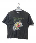 SALUTEサルーテ）の古着「プリントTシャツ」｜グレー
