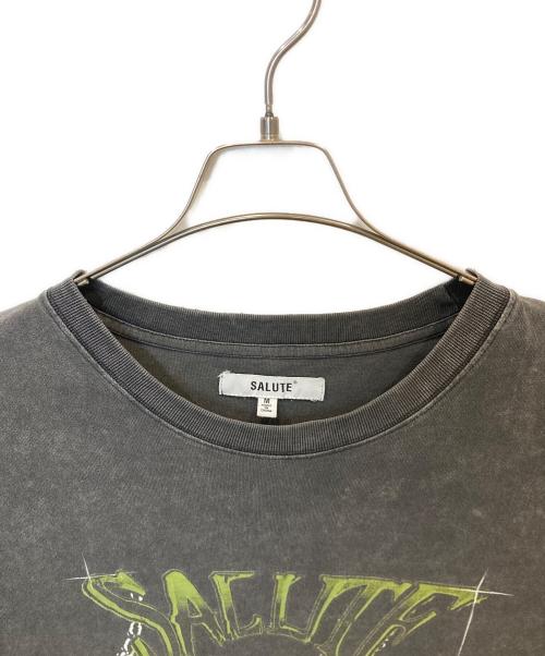 SALUTE（サルーテ）SALUTE (サルーテ) プリントTシャツ グレー サイズ:Mの古着・服飾アイテム