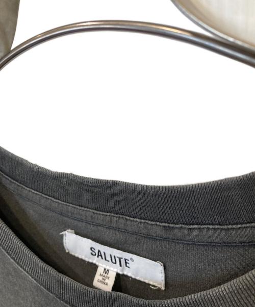 SALUTE（サルーテ）SALUTE (サルーテ) プリントTシャツ グレー サイズ:Mの古着・服飾アイテム