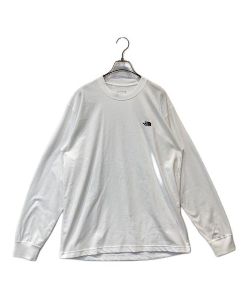 THE NORTH FACE（ザ ノース フェイス）THE NORTH FACE (ザ ノース フェイス) ロングスリーブフラッシュドライヌプシコットンティー NT32535 ホワイト サイズ:L 未使用品の古着・服飾アイテム