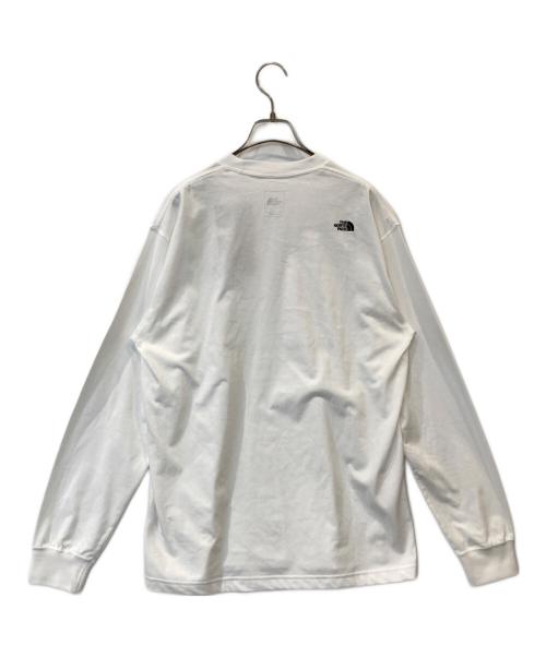 THE NORTH FACE（ザ ノース フェイス）THE NORTH FACE (ザ ノース フェイス) ロングスリーブフラッシュドライヌプシコットンティー NT32535 ホワイト サイズ:L 未使用品の古着・服飾アイテム