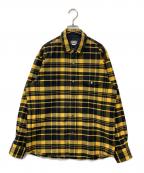 THE NORTH FACEザ ノース フェイス）の古着「ロングスリーブストレッチフランネルシャツ　NR62031」｜イエロー