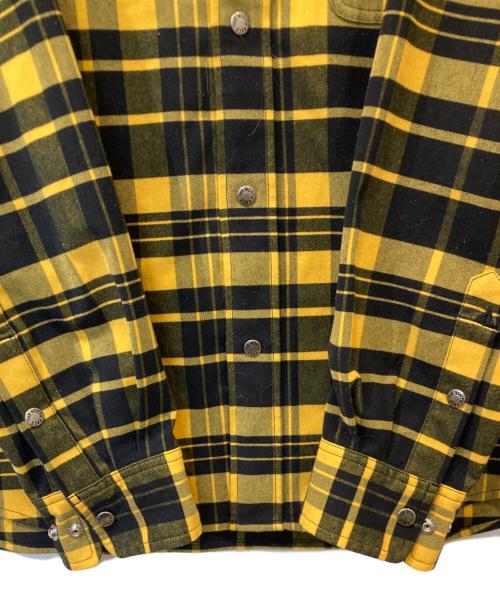 THE NORTH FACE（ザ ノース フェイス）THE NORTH FACE (ザ ノース フェイス) ロングスリーブストレッチフランネルシャツ　NR62031 イエロー サイズ:Mの古着・服飾アイテム