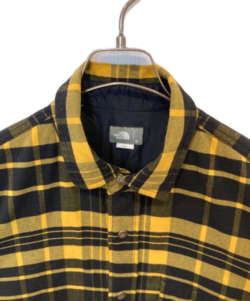 THE NORTH FACE（ザ ノース フェイス）THE NORTH FACE (ザ ノース フェイス) ロングスリーブストレッチフランネルシャツ　NR62031 イエロー サイズ:Mの古着・服飾アイテム