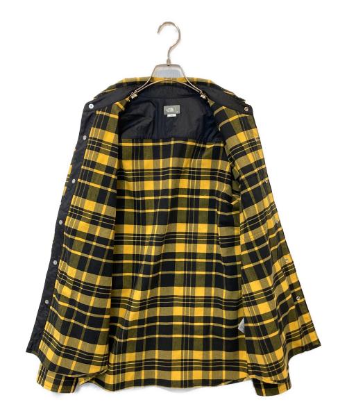 THE NORTH FACE（ザ ノース フェイス）THE NORTH FACE (ザ ノース フェイス) ロングスリーブストレッチフランネルシャツ　NR62031 イエロー サイズ:Mの古着・服飾アイテム