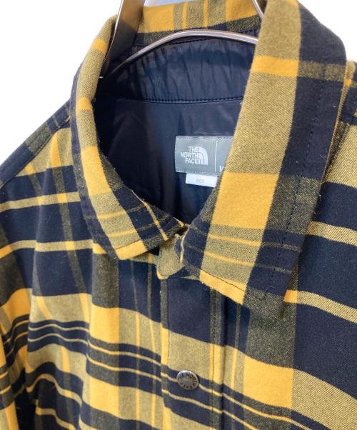 THE NORTH FACE（ザ ノース フェイス）THE NORTH FACE (ザ ノース フェイス) ロングスリーブストレッチフランネルシャツ　NR62031 イエロー サイズ:Mの古着・服飾アイテム