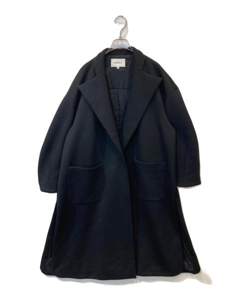ENFOLD（エンフォルド）ENFOLD (エンフォルド) WRAPPED LONG COAT　300GS130-0960 ブラック サイズ:36の古着・服飾アイテム