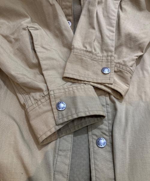 THE NORTHFACE PURPLELABEL（ザ・ノースフェイス パープルレーベル）THE NORTHFACE PURPLELABEL (ザ・ノースフェイス パープルレーベル) nanamica (ナナミカ) RipStop Shirt Jacket リップストップ・シャツ・ジャケット NY2104N ベージュ サイズ:Lの古着・服飾アイテム
