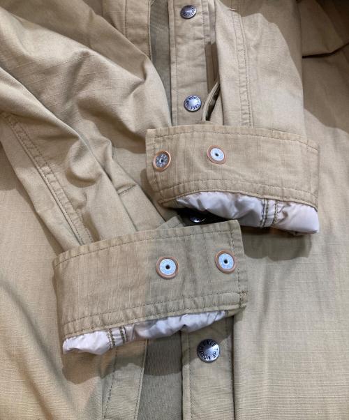 THE NORTHFACE PURPLELABEL（ザ・ノースフェイス パープルレーベル）THE NORTHFACE PURPLELABEL (ザ・ノースフェイス パープルレーベル) nanamica (ナナミカ) RipStop Shirt Jacket リップストップ・シャツ・ジャケット NY2104N ベージュ サイズ:Lの古着・服飾アイテム