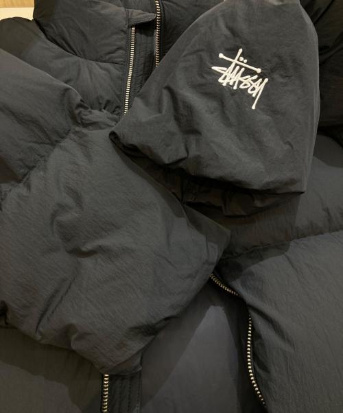 stussy（ステューシー）stussy (ステューシー) Nylon Down Puffer ナイロン・ダウン・パファー 115711 ブラック サイズ:Lの古着・服飾アイテム