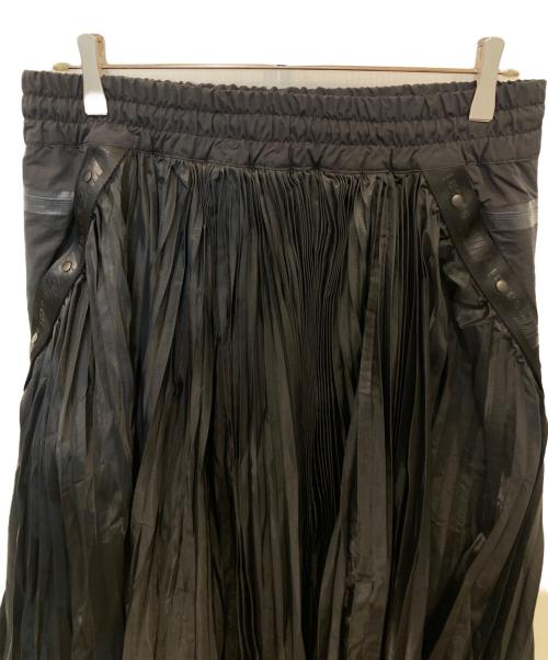 NIKE（ナイキ）NIKE (ナイキ) sacai (サカイ) プリーツロングスカート　CZ4683-010 ネイビー サイズ: Lの古着・服飾アイテム