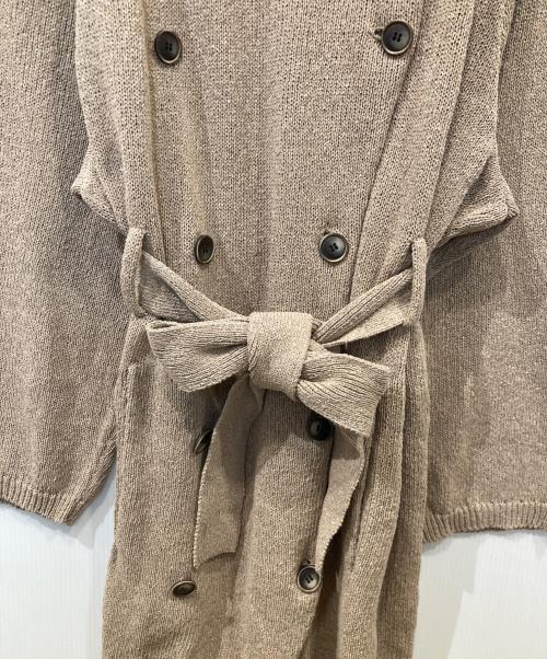 kota gushiken（コウタグシケン）kota gushiken (コウタグシケン) 和紙ニットコート ベージュ サイズ:FREEの古着・服飾アイテム