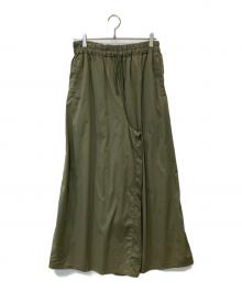 JOURNAL STANDARD relume（ジャーナルスタンダード レリューム）の古着「【MULTI FUNC+】UVカット / 撥水 / ギャザーワイドパンツ 26030462115020」｜グリーン
