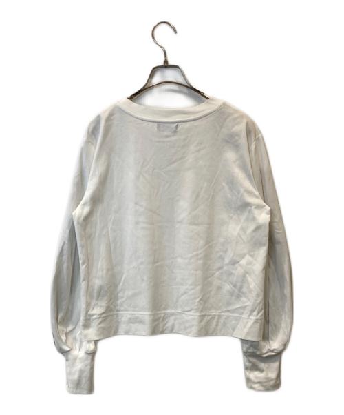 BLUE LABEL CRESTBRIDGE（ブルーレーベルクレストブリッジ）BLUE LABEL CRESTBRIDGE (ブルーレーベルクレストブリッジ) ロングスリーブカットソー 56P03-407-02 ホワイト サイズ:38の古着・服飾アイテム