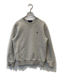 POLO RALPH LAUREN（ポロ・ラルフローレン）の古着「クルーネックスウェット」｜グレー
