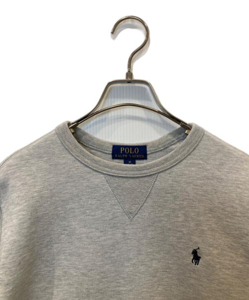 POLO RALPH LAUREN（ポロ・ラルフローレン）POLO RALPH LAUREN (ポロ・ラルフローレン) クルーネックスウェット グレー サイズ:Mの古着・服飾アイテム