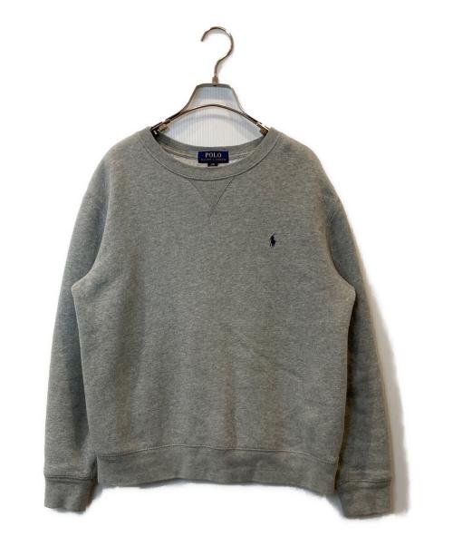 POLO RALPH LAUREN（ポロ・ラルフローレン）POLO RALPH LAUREN (ポロ・ラルフローレン) クルーネックスウェット グレー サイズ:Lの古着・服飾アイテム