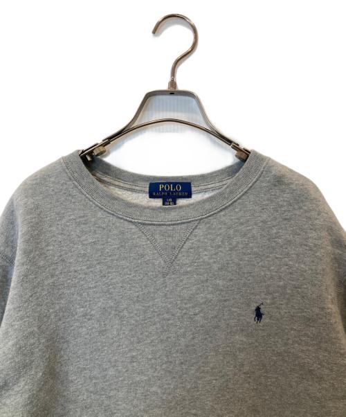 POLO RALPH LAUREN（ポロ・ラルフローレン）POLO RALPH LAUREN (ポロ・ラルフローレン) クルーネックスウェット グレー サイズ:Lの古着・服飾アイテム