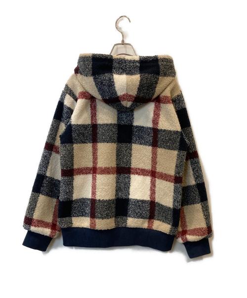 BLUE LABEL CRESTBRIDGE（ブルーレーベルクレストブリッジ）BLUE LABEL CRESTBRIDGE (ブルーレーベルクレストブリッジ) チェックボアパーカー　55F01-214-42 ベージュ サイズ:38の古着・服飾アイテム