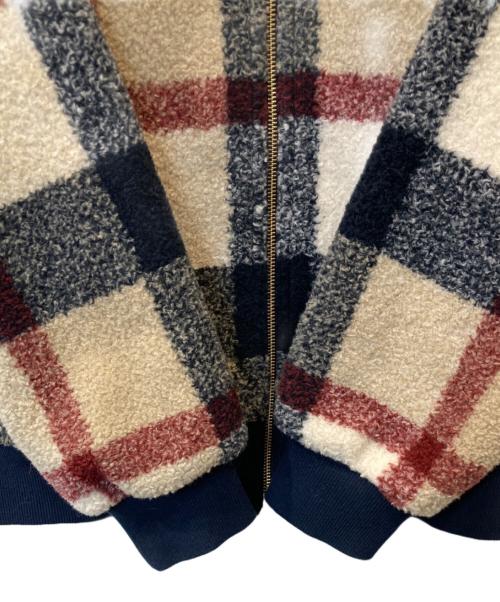 BLUE LABEL CRESTBRIDGE（ブルーレーベルクレストブリッジ）BLUE LABEL CRESTBRIDGE (ブルーレーベルクレストブリッジ) チェックボアパーカー　55F01-214-42 ベージュ サイズ:38の古着・服飾アイテム