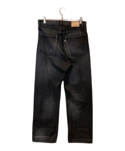 Graphpaper（グラフペーパー）Graphpaper Selvage Denim Five Pocket Wide Straight Pants セルビッジ デニム ファイブ ポケット ワイド ストレート パンツ GU251-40184DB ブラック サイズ:2の古着・服飾アイテム