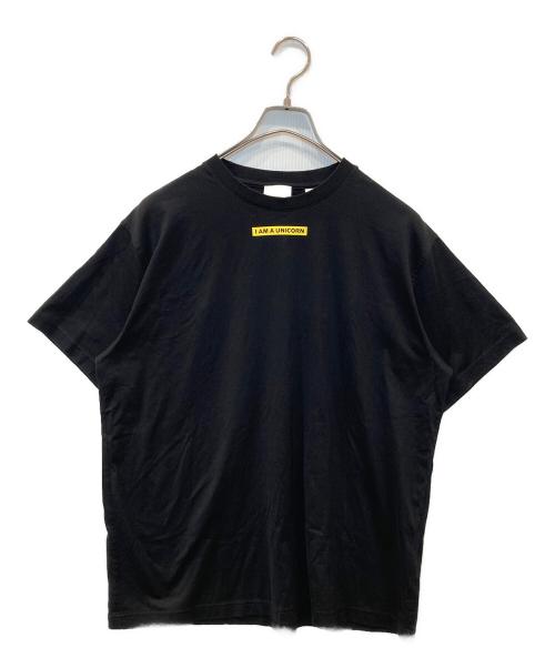 BURBERRY LONDON（バーバリーロンドン）BURBERRY LONDON (バーバリーロンドン) I AM A UNICORN プリントTシャツ　8032295 ブラック サイズ:Sの古着・服飾アイテム