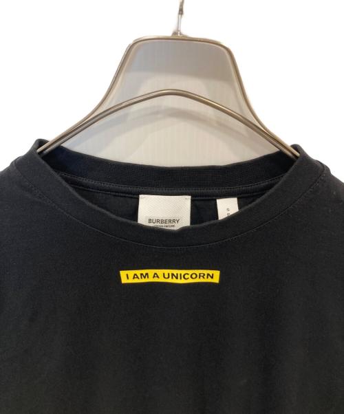 BURBERRY LONDON（バーバリーロンドン）BURBERRY LONDON (バーバリーロンドン) I AM A UNICORN プリントTシャツ　8032295 ブラック サイズ:Sの古着・服飾アイテム