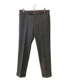 TOM FORD（トムフォード）の古着「ウールカシミヤトラウザーズ　756F42」｜グレー