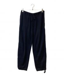 HERILL（ヘリル）の古着「Cotton/Silk Sweatpants　25-080-HL-809010」｜ネイビー