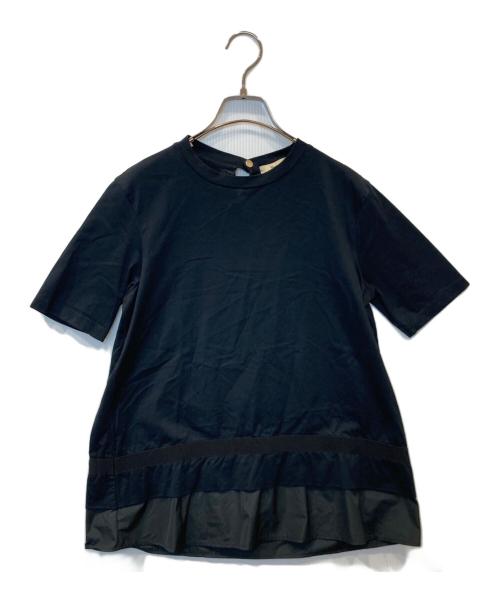 HERNO（ヘルノ）HERNO (ヘルノ) 撥水加工 ドッキングカットソー JG0006D-52006-9300 ブラック サイズ:40の古着・服飾アイテム