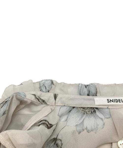 Snidel（スナイデル）Snidel (スナイデル) Sustainableプリーツプリントワンピース SWFO261103 ブルー×ベージュ サイズ:1の古着・服飾アイテム