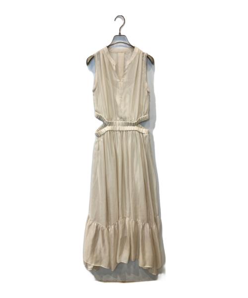 Snidel（スナイデル）Snidel (スナイデル) ノースリーブティアードワンピース SWFO262052 ベージュ サイズ:1の古着・服飾アイテム