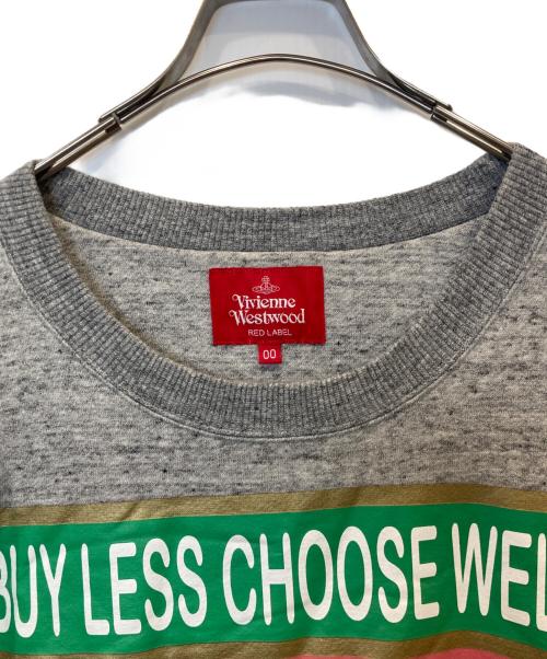Vivienne Westwood RED LABEL（ヴィヴィアンウエストウッドレッドレーベル）Vivienne Westwood RED LABEL (ヴィヴィアンウエストウッドレッドレーベル) スウェットワンピース　16-12-522031 グレー サイズ:00の古着・服飾アイテム