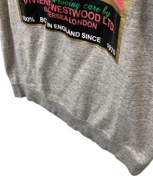 Vivienne Westwood RED LABEL（ヴィヴィアンウエストウッドレッドレーベル）Vivienne Westwood RED LABEL (ヴィヴィアンウエストウッドレッドレーベル) スウェットワンピース　16-12-522031 グレー サイズ:00の古着・服飾アイテム