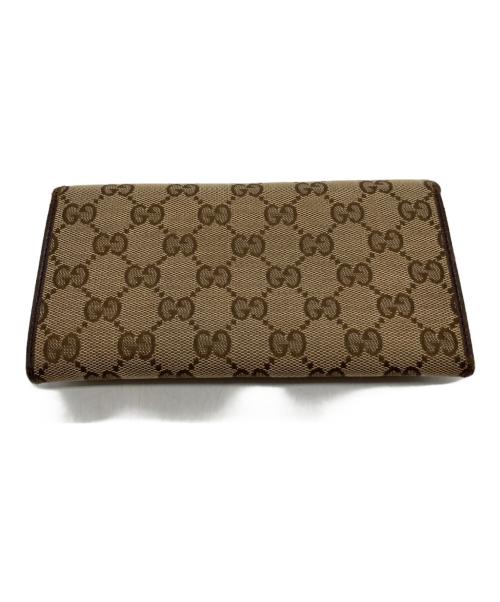 GUCCI（グッチ）GUCCI (グッチ) 長財布 131888 2149 ブラウンの古着・服飾アイテム