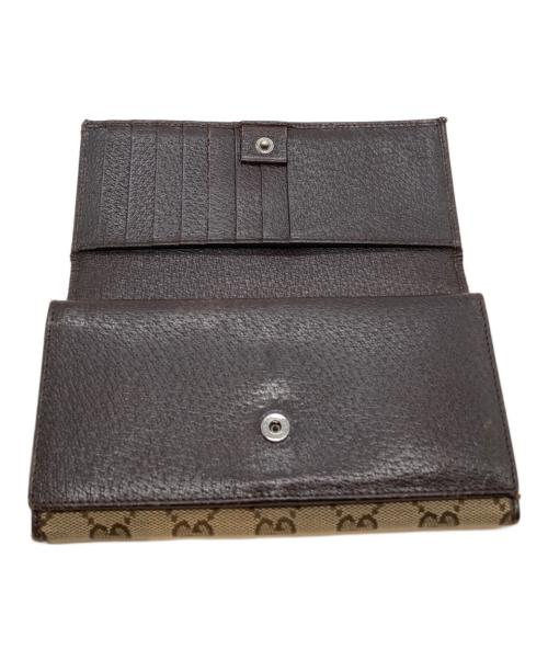 GUCCI（グッチ）GUCCI (グッチ) 長財布 131888 2149 ブラウンの古着・服飾アイテム