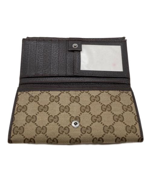 GUCCI（グッチ）GUCCI (グッチ) 長財布 131888 2149 ブラウンの古着・服飾アイテム