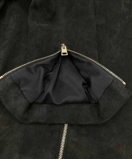 theory（セオリー）theory (セオリー) ノーカラーレザージャケット　07-8160811 ブラック サイズ:Sの古着・服飾アイテム